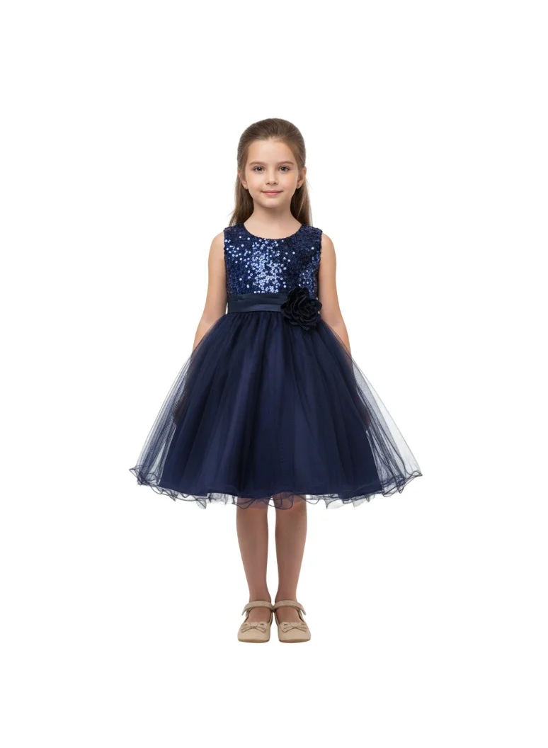 D'Daniela Sequin Bodice Tulle Dress